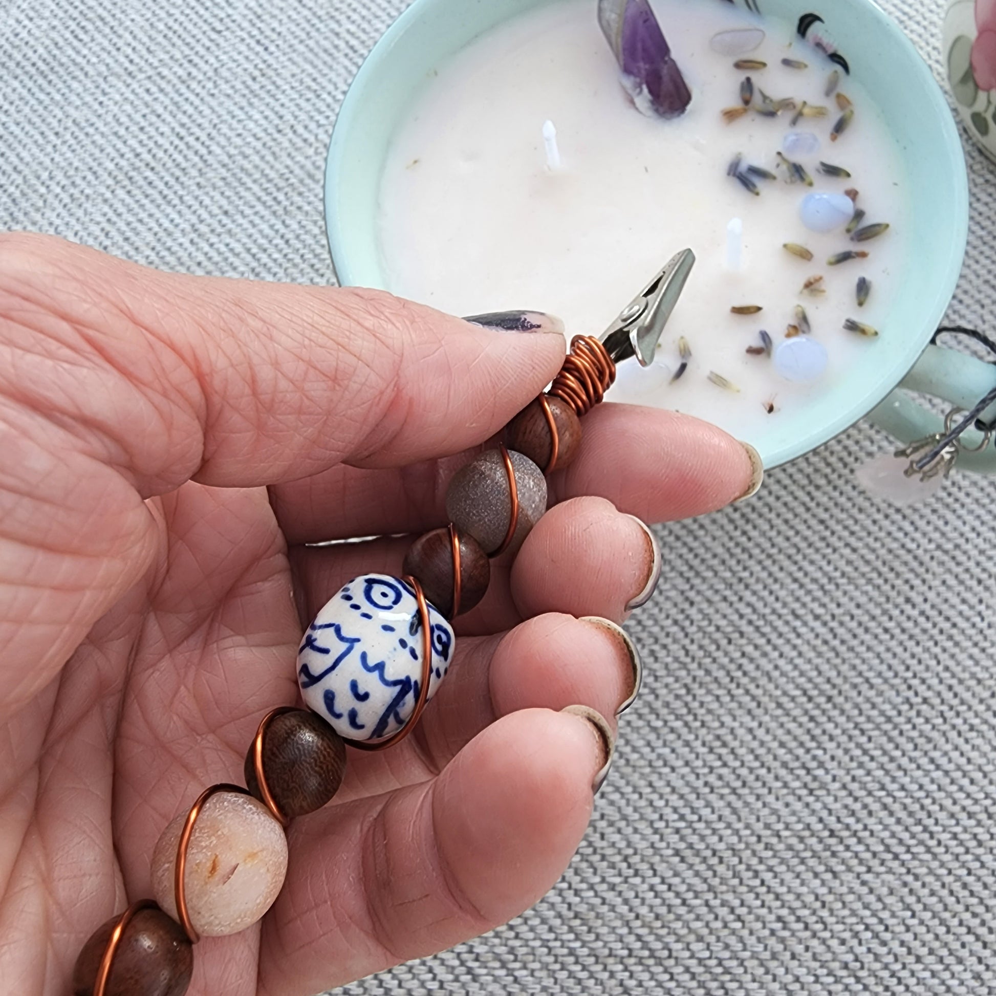 Crystal Wands/ Roach Clips - Ocean Shell – Through The Looking