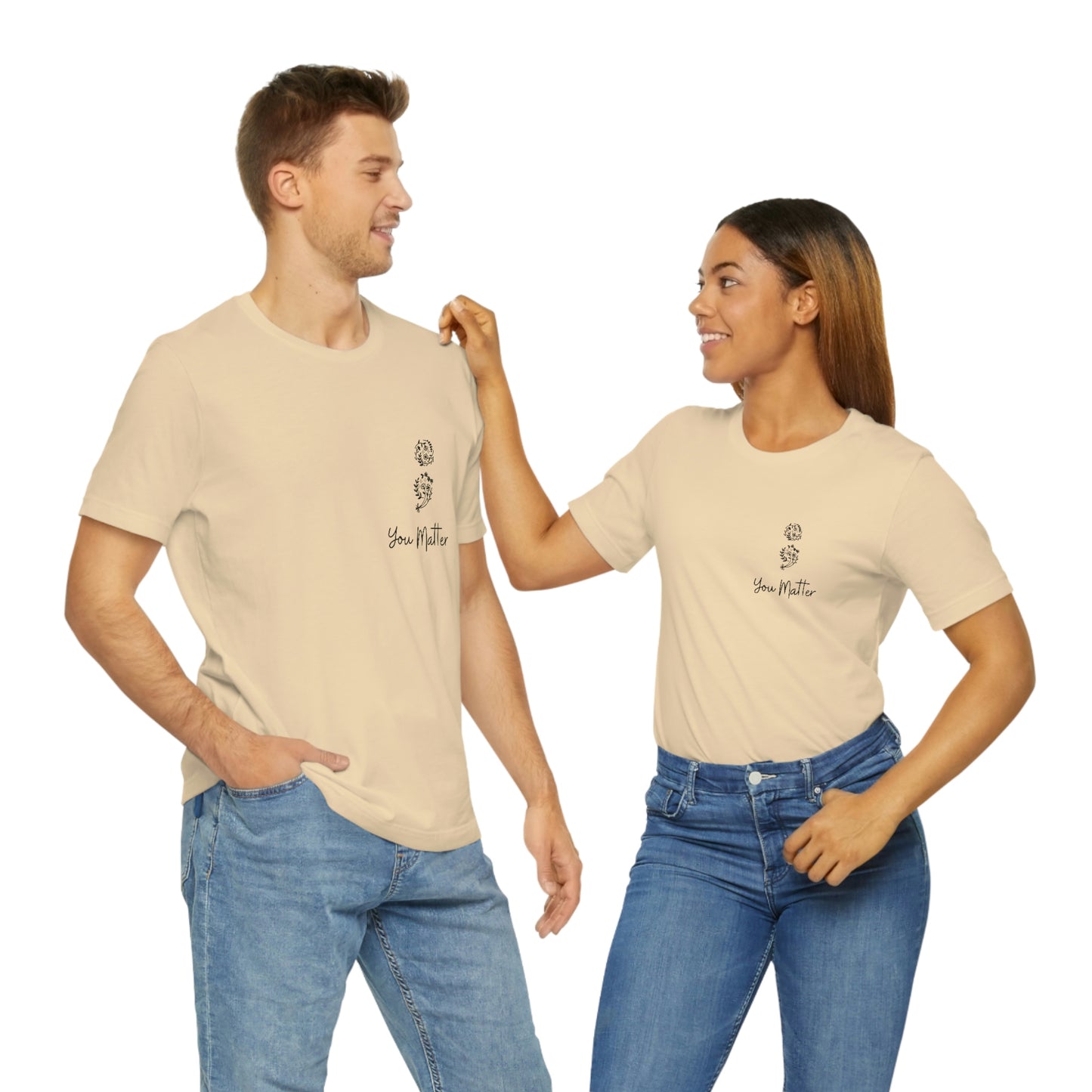 Suicide Awareness - You Matter - Semicolon - Unisex Jersey Short Sleeve Tee