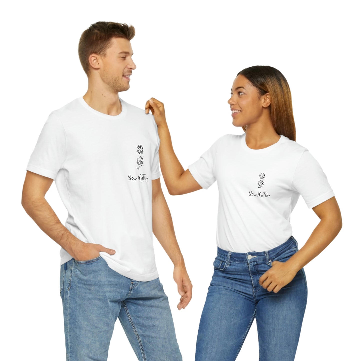 Suicide Awareness - You Matter - Semicolon - Unisex Jersey Short Sleeve Tee